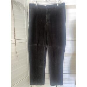 Vintage LL Bean Classic Fit Black Corduroy Pants Men’s Straight Chino 36x34
